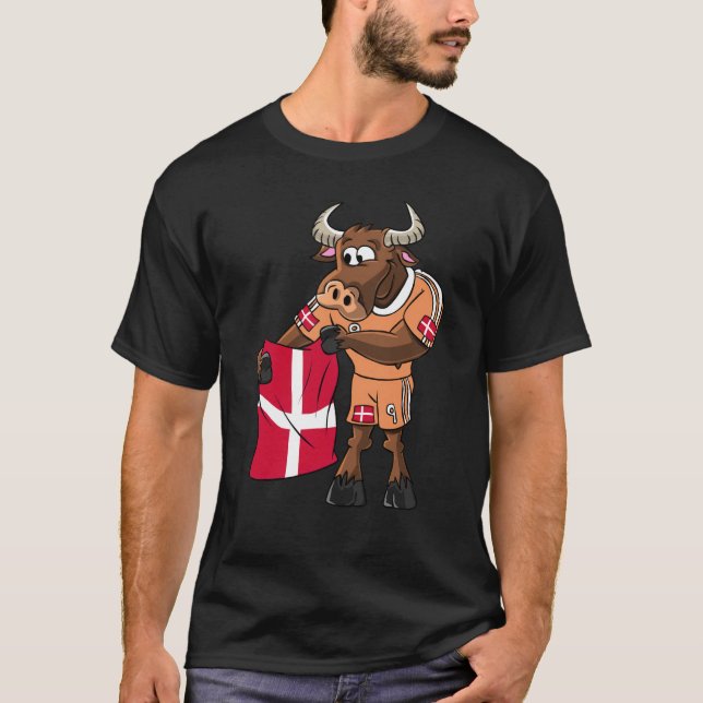 Denmark Fan Taurus T-Shirt (Vorderseite)
