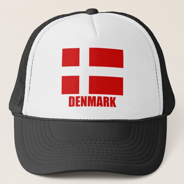 denmark_flag_denmark10x10 truckerkappe (Vorderseite)