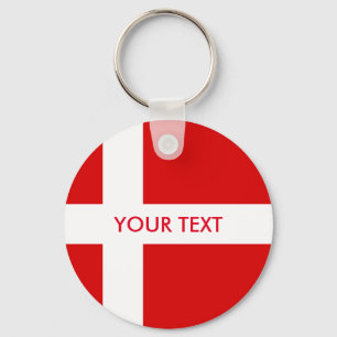 Denmark flag key chain   Danish design Schlüsselanhänger