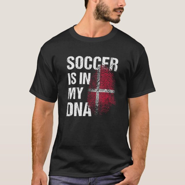Denmark Soccer Danisch Football Dansk Futbol 1 T-Shirt (Vorderseite)