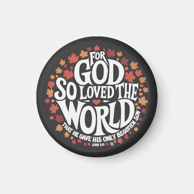 Denn also hat Gott die Welt geliebt Magnet (Vorne)