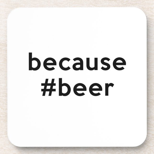 Denn Bier Getränkeuntersetzer (Vorderseite)