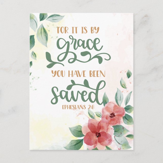 Denn es ist von Grace Postkarte (Vorderseite)