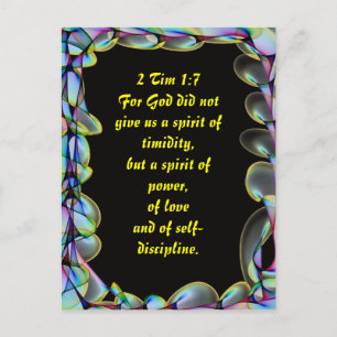 Denn Gott gab uns keinen Geist der Schüchternheit Postkarte