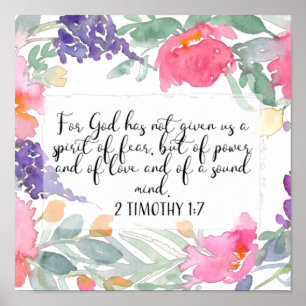 Denn Gott hat uns keinen Geist der Angst gegeben Poster