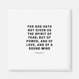 Denn Gott hat uns nicht gegeben | 2 Timothy 1:7 Magnet