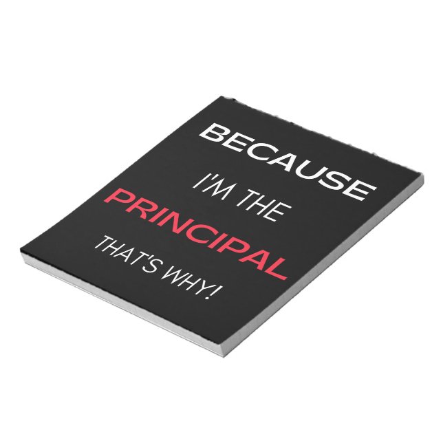 Denn ich bin der Hauptgrund dafür Notizblock (Rotiert)