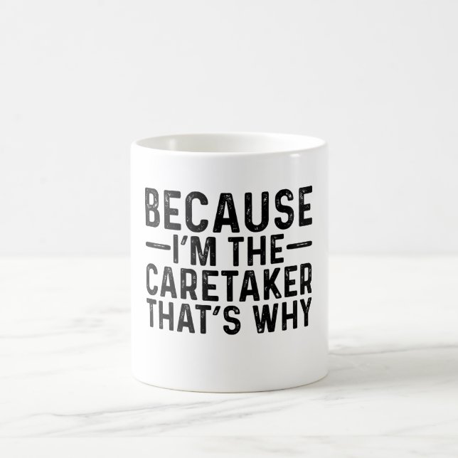 Denn ich bin der Karrieremacher, deshalb Kaffeetasse (Mittel)