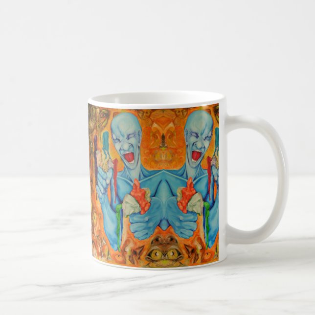 Denn ich bin Künstler wiederholte Tasse (Rechts)