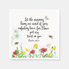 Denn ich habe mein Vertrauen in dich gesetzt Serviette