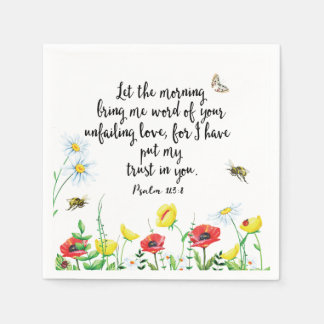 Denn ich habe mein Vertrauen in dich gesetzt Serviette