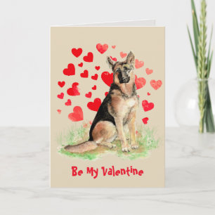 Denn ich wecke Liebe Sie Deutscher Schäferhund Val Feiertagskarte