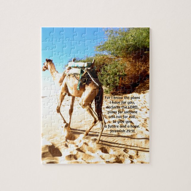 Denn ich weiß, die Pläne habe ich .... Jeremiah 29 Puzzle (Vertikal)