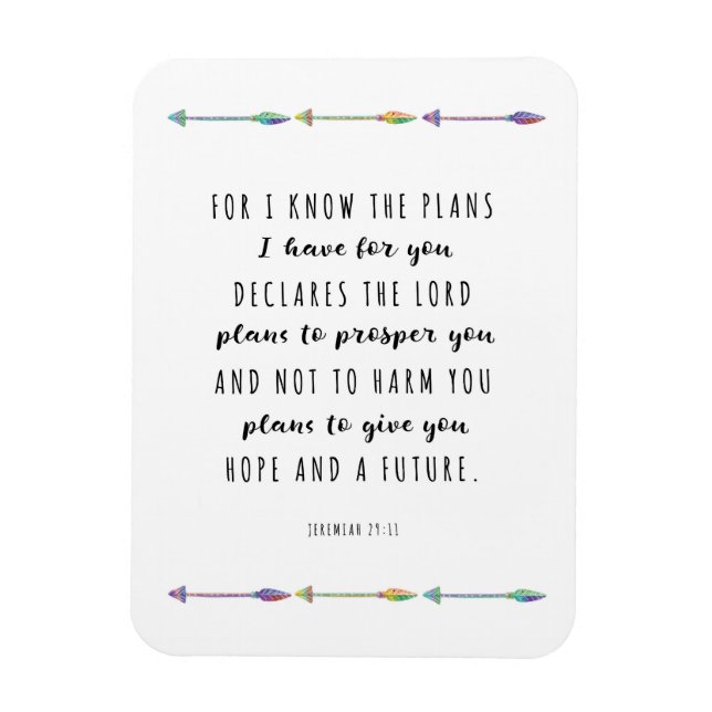 Denn ich weiß, ich habe Pläne für Sie Magnet (Vertikal)