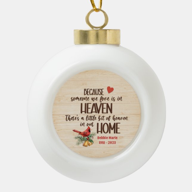 Denn jemand, den wir Liebe Ornament (Vorderseite)