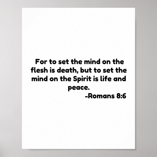 Denn um den Geist auf das Fleisch Set, ist der Tod Poster (Vorne)