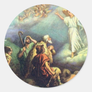 Denn Uns ist ein Kind Geboren! Runder Aufkleber