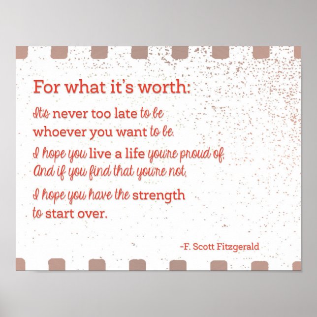 Denn was es wert ist poster (Vorne)