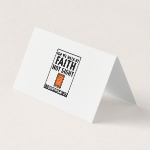 Denn wir gehen durch den Glauben und durch den chr Visitenkarten