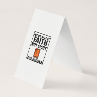 Denn wir gehen durch den Glauben und durch den chr Visitenkarten