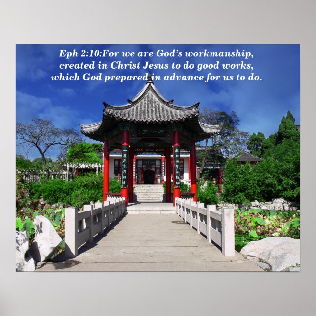 Denn wir sind Gottes Werk Poster (Vorne)