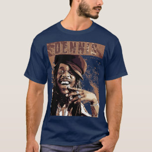 Dennis Brown Brown Vintag T-Shirt