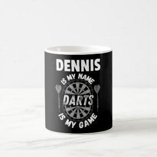 Dennis darts fan personalisiert name kaffeetasse