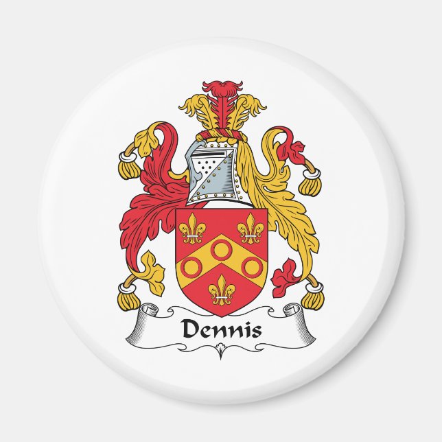 Dennis Familienwappen Magnet (Vorne)