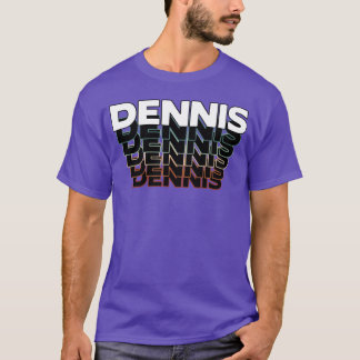 Dennis Funny Retro Vintage Sunset Dennis 80s 90s f T-Shirt