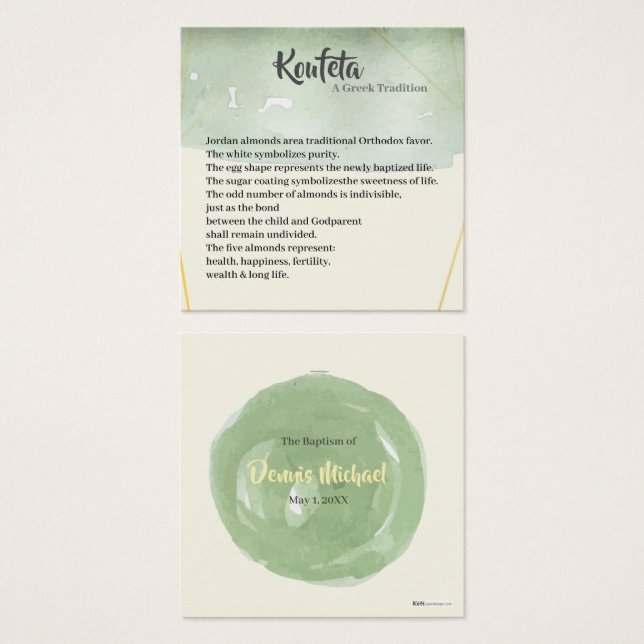 Dennis Koufeta Card (Vorne & Hinten)