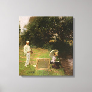 Dennis Miller Bunker Painting in Calcot von Sargen Leinwanddruck