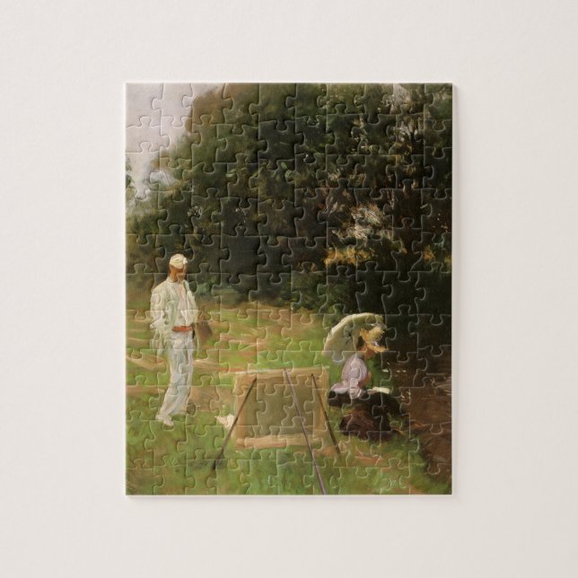 Dennis Miller Bunker Painting in Calcot von Sargen Puzzle (Vertikal)