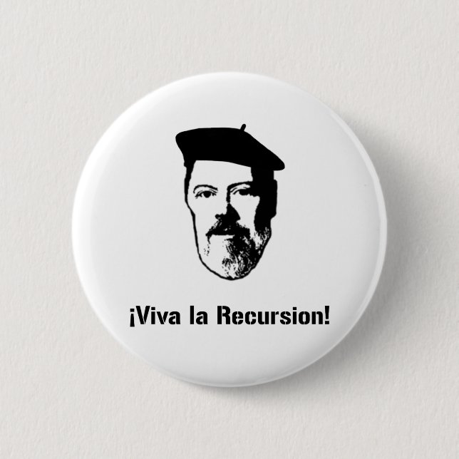 Dennis Ritchie: ¡ Viva La Rekursion! Knopf Button (Vorderseite)