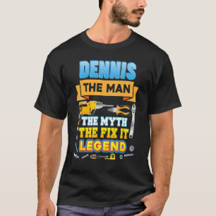 Dennis The Man Myth Fix Legend Vatertag Mecha T-Shirt