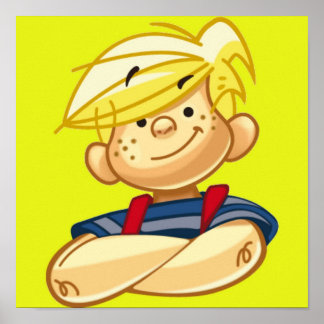 Dennis The Menace Cartoon Poster