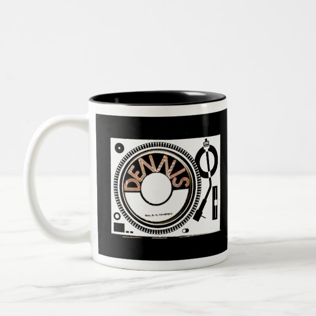 DENNIS-TURNTABLE ZWEIFARBIGE TASSE (Links)