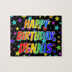 "DENNIS" Vorname, Spaß "GLÜCKLICHER BIRTHTAG" Puzzle
