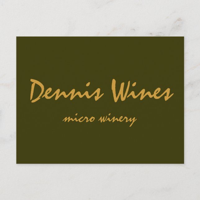 Dennis Wines Postkarte (Vorderseite)
