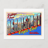 Dennisport Cape Cod Massachusetts Vintage Postkart