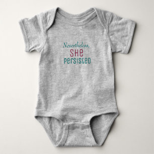 Dennoch bestand sie fort baby strampler