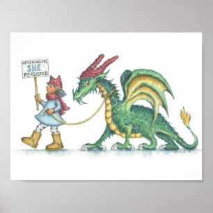 Dennoch bestand sie fort! (HBdragon Plakat) Poster