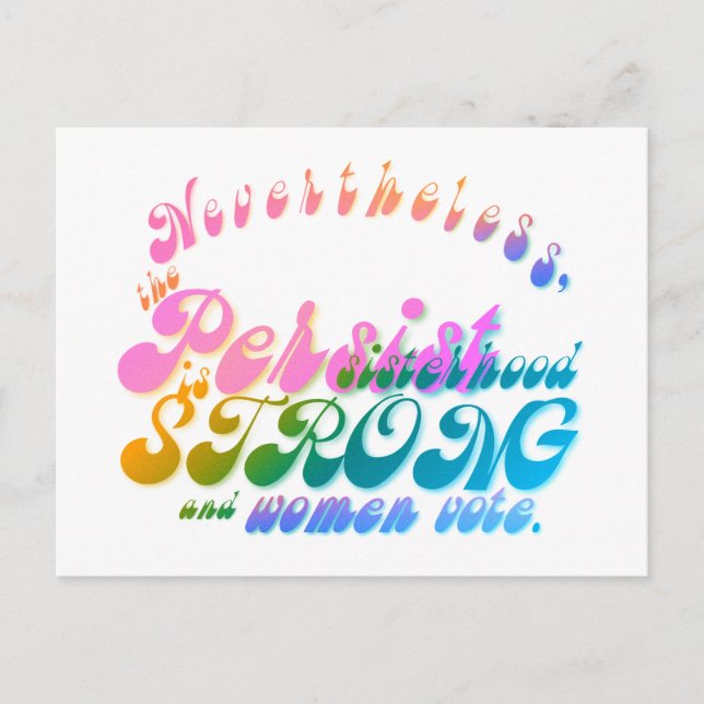 Dennoch bestand sie fort postkarte (Vorderseite)