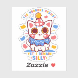 Dennoch bleibe ich Albern Aufkleber