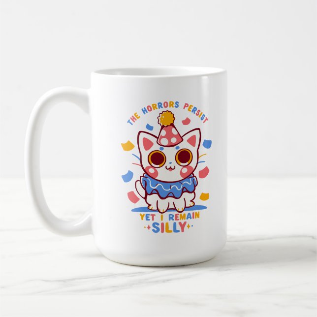 Dennoch bleibe ich Albern Kaffeetasse (Links)