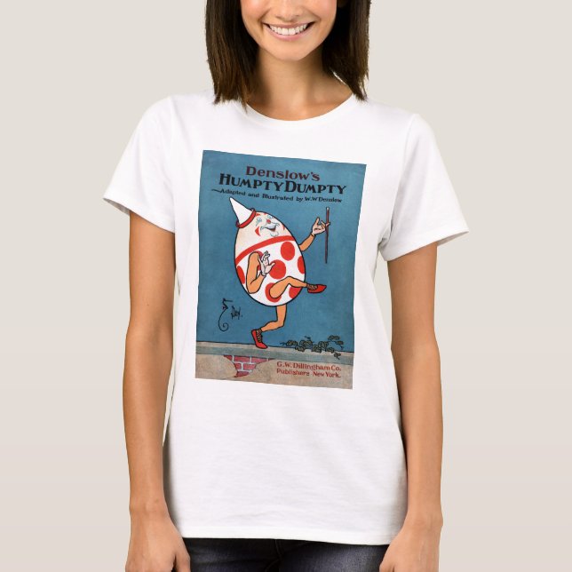 Denslows Humpty Dumpty Vintager Bucheinband T-Shirt (Vorderseite)