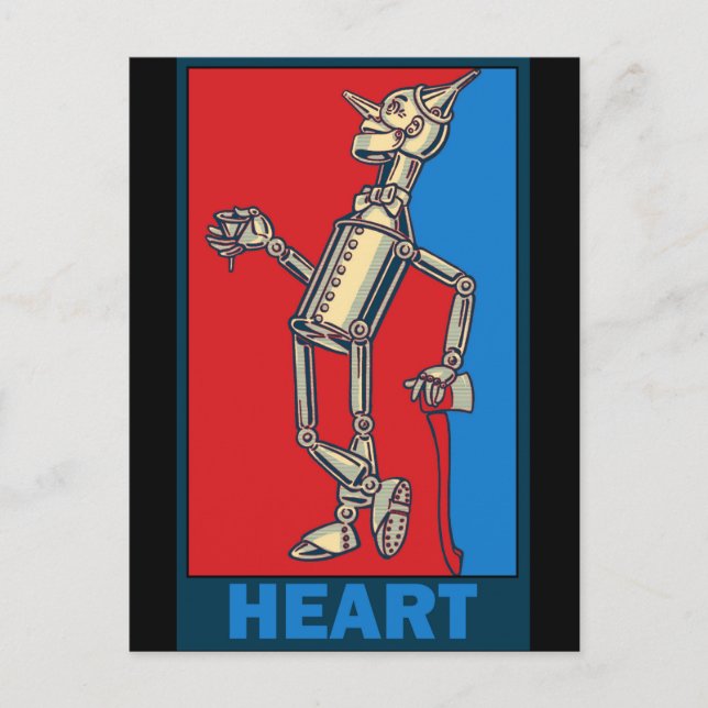 Denslow's Wizard of Oz: Herz Postkarte (Vorderseite)