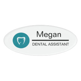Dental Assistant Custom Tooth Logo Namenschild