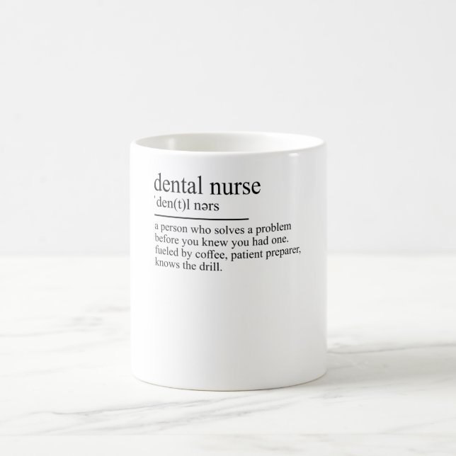 Dental Assistant Dentist Definition ZFA Dentist Kaffeetasse (Mittel)