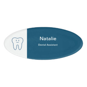 Dental Assistant Friendly Tooth Symbol Namenschild