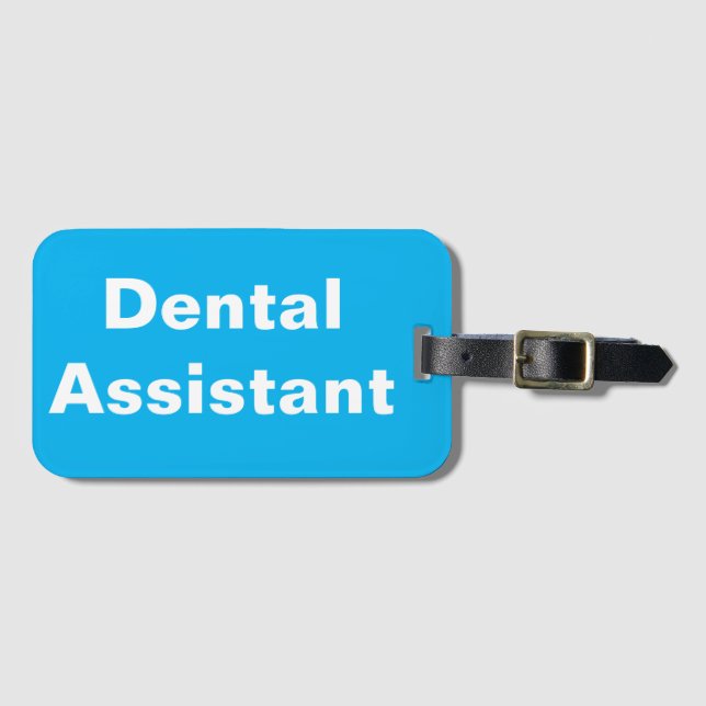 Dental Assistant Gepäckmarke Gepäckanhänger (Vorderseite (Horizontal))